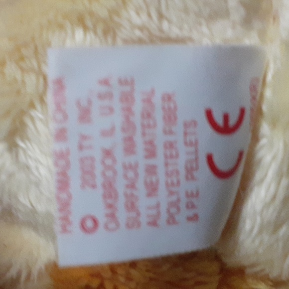 2003 Cracker Barrell Ty Beanie Baby Cornbread ,No Heart Tag - Picture 4 of 4